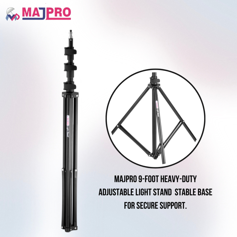 Foldable 9ft Light Stand by MAJPRO – Portable Photography Gear