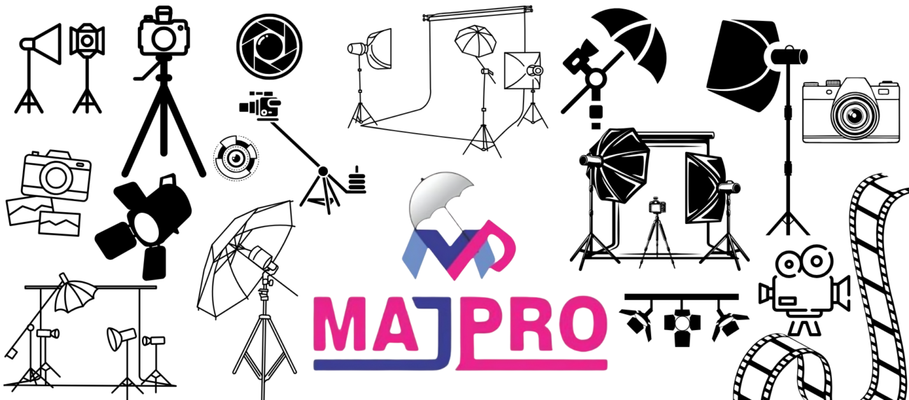 MAJPRO Photography Gear light stands and backdrop kit — Made-in-India studio equipment for creators